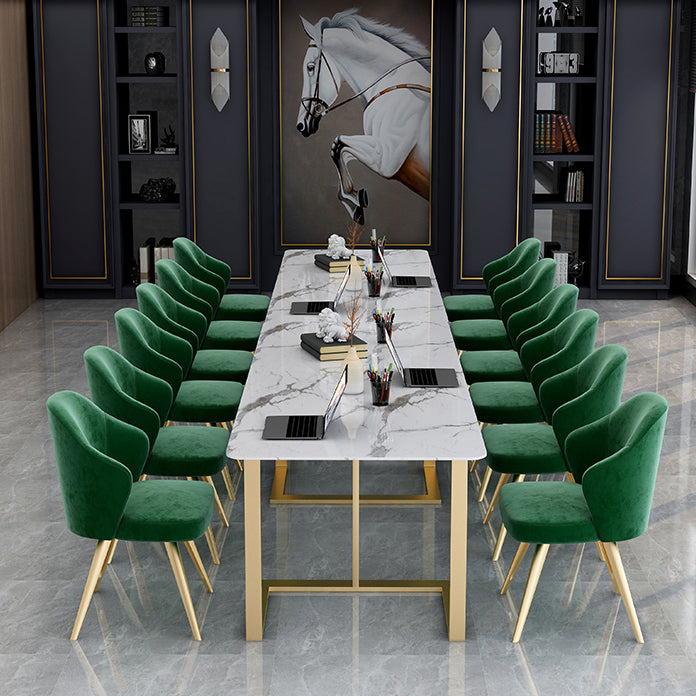 Table de réunion rectangulaire du bureau à domicile simplicité