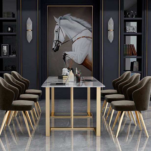 Table de réunion rectangulaire du bureau à domicile simplicité