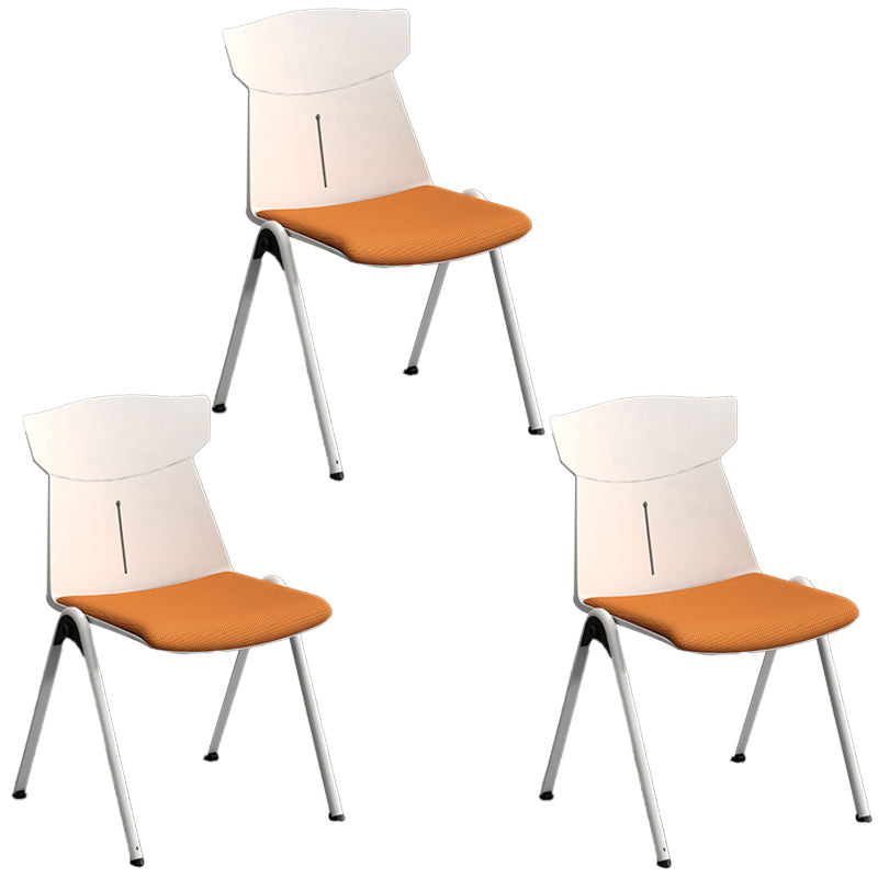 Plastikmitte des Back-Back-Konferenzstuhls zeitgenössischer Baumwollkissenstuhl