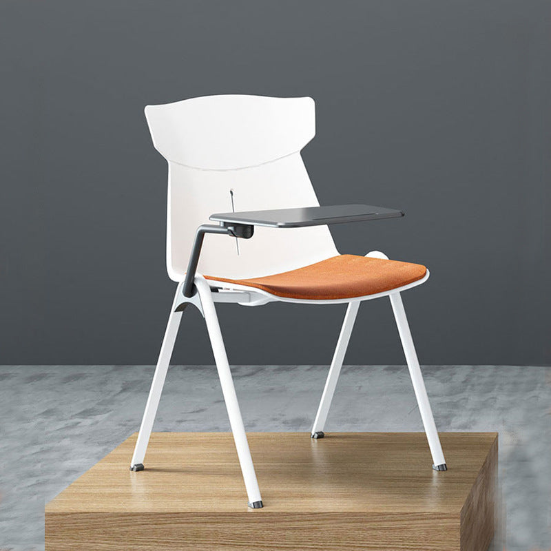 Sedia conferenza a metà schiena in plastica sedia a cuscino di cotone contemporaneo