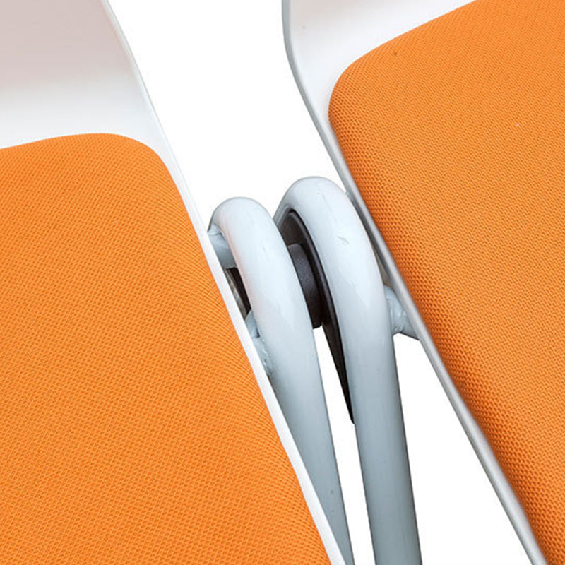 Plastic mid-back conferentie stoel hedendaagse katoenen kussenstoel