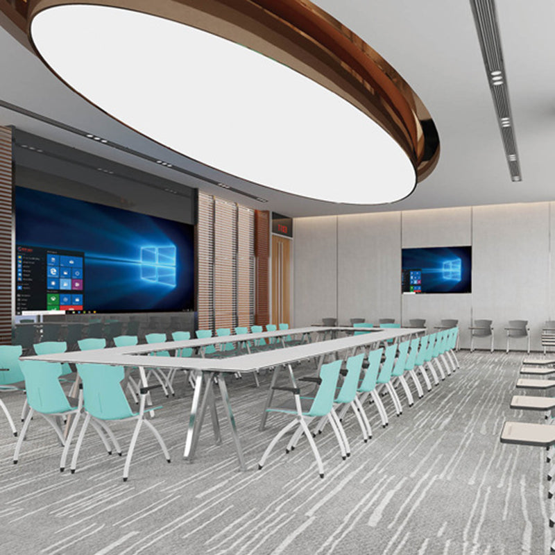 Plastikmitte des Back-Back-Konferenzstuhls zeitgenössischer Baumwollkissenstuhl