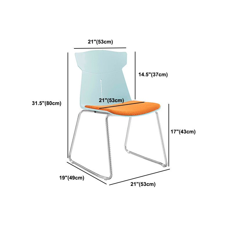 Plastikmitte des Back-Back-Konferenzstuhls zeitgenössischer Baumwollkissenstuhl
