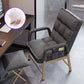 Working Chair with Padded Arms Modern Style Home Office Chair Gray With Footrest Clearhalo 'furn' 'furn_office_chair' 'Furniture' 'Office Chairs' 'Office Furniture' 'office_chair' 5335925