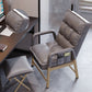 Working Chair with Padded Arms Modern Style Home Office Chair Light Grey With Footrest Clearhalo 'furn' 'furn_office_chair' 'Furniture' 'Office Chairs' 'Office Furniture' 'office_chair' 5335940