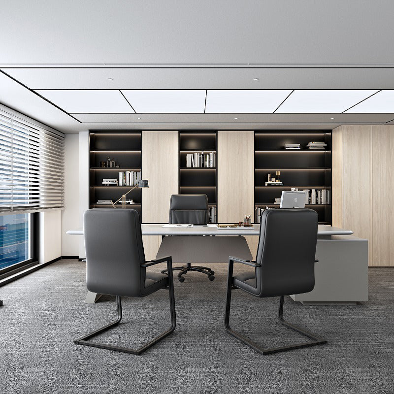 Moderner Faux Leder Office Stuhl Ergonomic High Back Working Stuhl