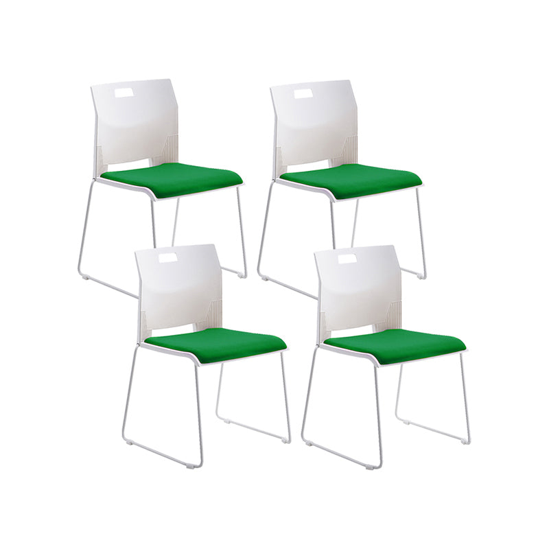 Sedia conferenza lombare senza braccio sedia a cornice in acciaio contemporaneo