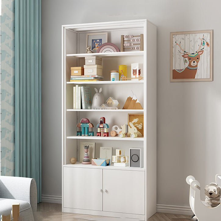 Estantería de metal de estilo moderno estantería blanca cerrada para la oficina en casa