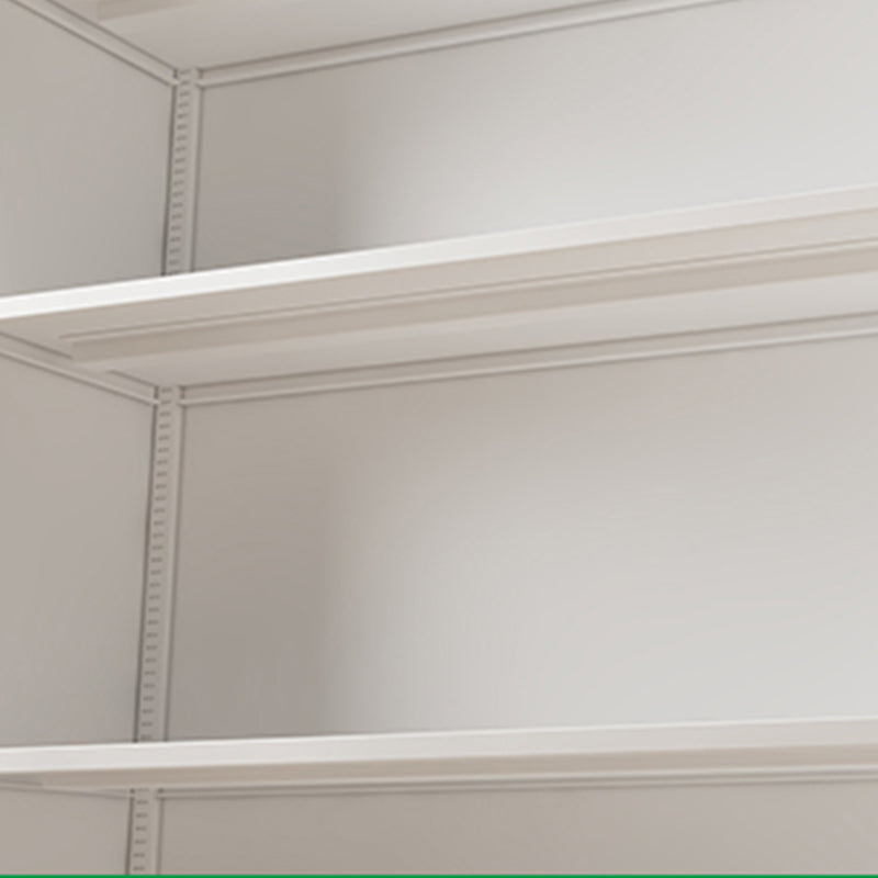 Estantería de metal de estilo moderno estantería blanca cerrada para la oficina en casa