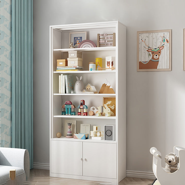 Estantería de metal de estilo moderno estantería blanca cerrada para la oficina en casa