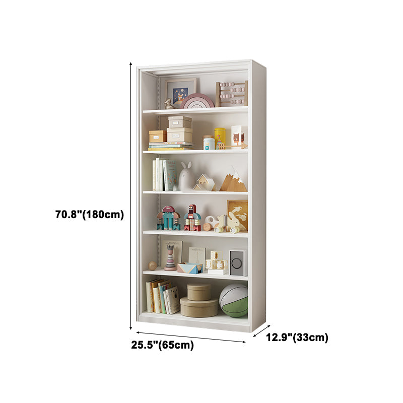 Estantería de metal de estilo moderno estantería blanca cerrada para la oficina en casa