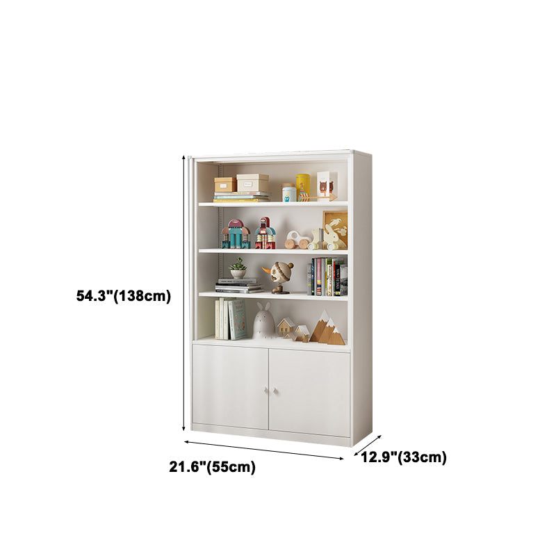 Estantería de metal de estilo moderno estantería blanca cerrada para la oficina en casa