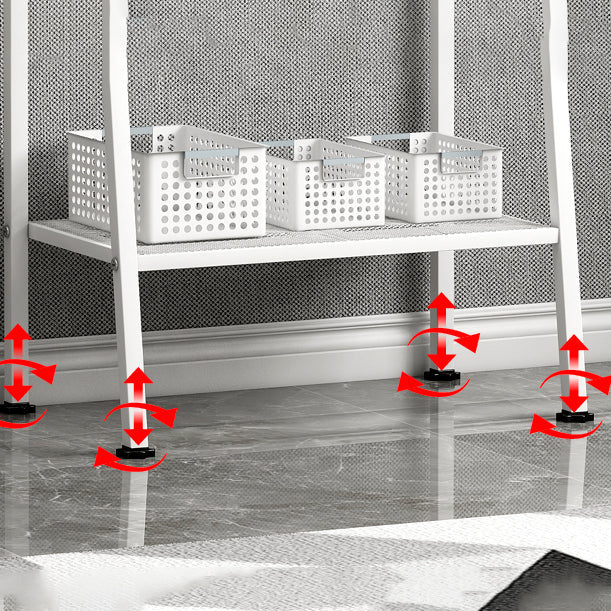 Zeitgenössischer Stil Leiter Buchhandlung Metal Open Back Bücherregal für Büro