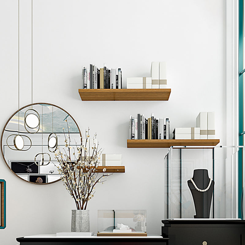 Contemporary Wood Bookshelf Closed Back Wall Mounted Bookcase for Office Clearhalo 'Bookcases' 'furn' 'furn_bookcases' 'Furniture' 'Office Furniture' 5336214