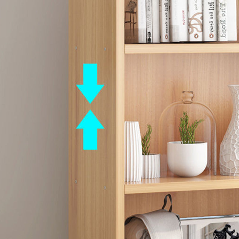 Modern Home Wood Bookcase 24"W Standard Book Shelf With Doors