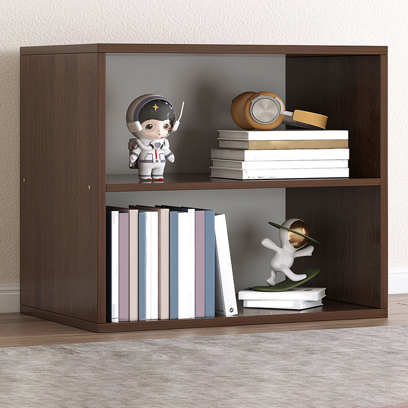 Contemporary Engineer Wood Bookshelf Open Back Bookcase,13.8"L x 9.4"W x 13.8"H