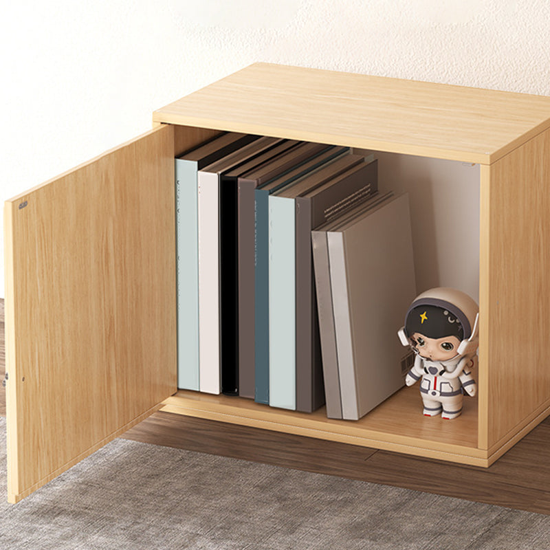 Contemporary Engineer Wood Bookshelf Open Back Bookcase,13.8"L x 9.4"W x 13.8"H