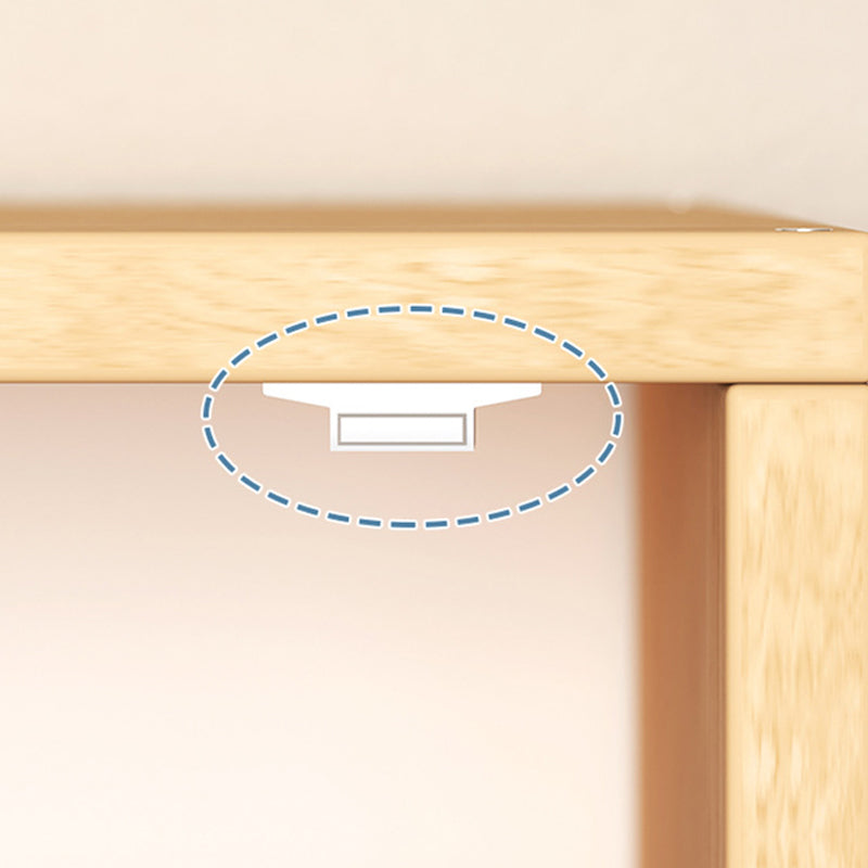 Contemporary Engineer Wood Bookshelf Open Back Bookcase,13.8"L x 9.4"W x 13.8"H