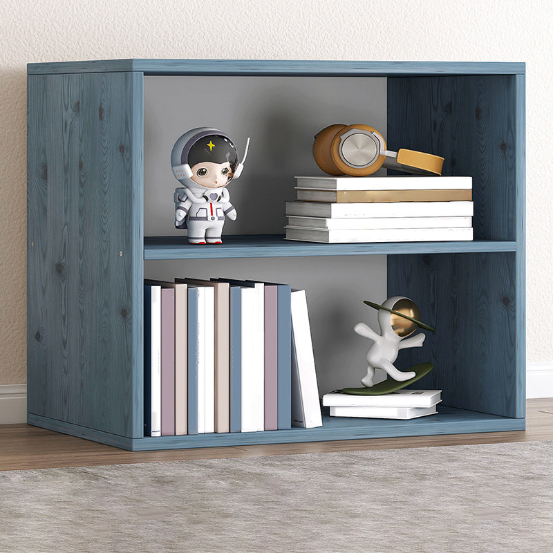 Contemporary Engineer Wood Bookshelf Open Back Bookcase,13.8"L x 9.4"W x 13.8"H