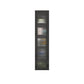 Modern Style Standard Bookshelf Metal Closed Back Bookcase with Door for Home Office