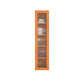 Modern Style Standard Bookshelf Metal Closed Back Bookcase with Door for Home Office