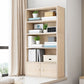 Engineer Wood Contemporary Bookshelf Closed Back Bookcase for Home Office