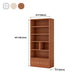 Engineer Wood Contemporary Bookshelf Closed Back Bookcase for Home Office