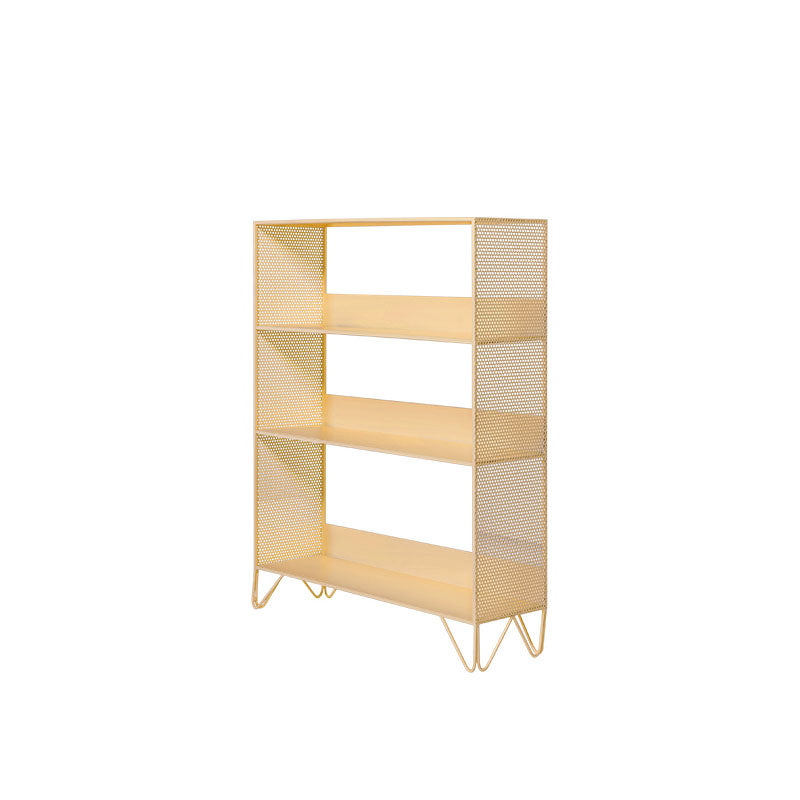 Modern Style Bookcase Metal Open Back Bookshelf for Home Office Use