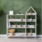 Modern Style Bookcase Metal Open Back Bookshelf for Home Office Use