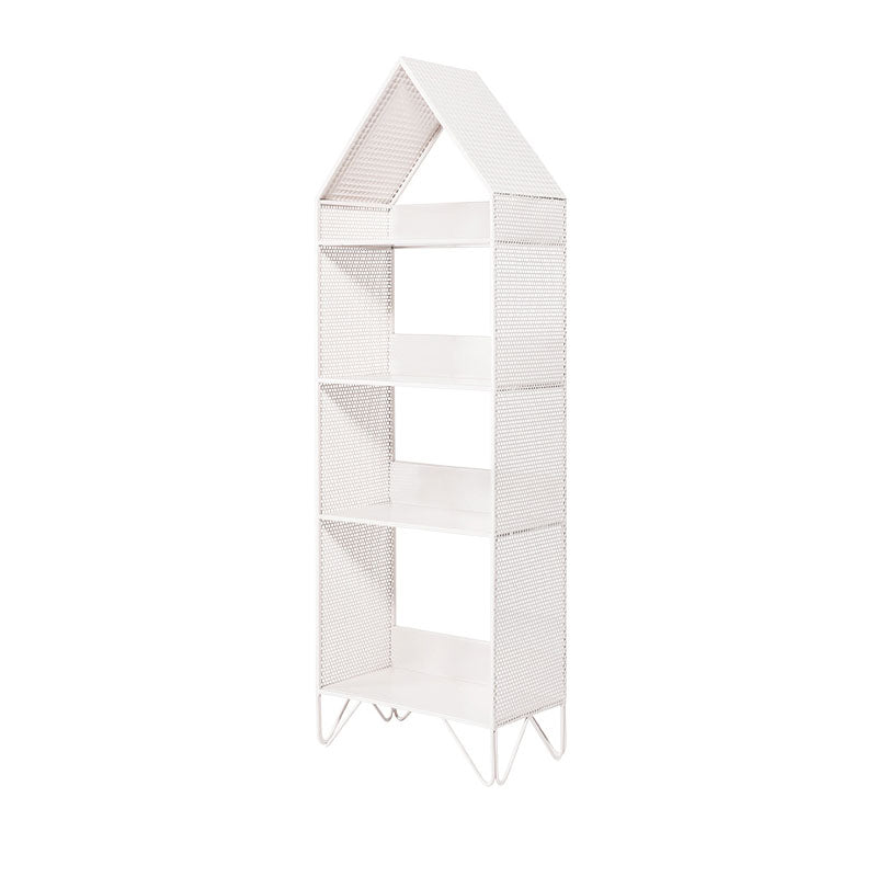 Modern Style Bookcase Metal Open Back Bookshelf for Home Office Use