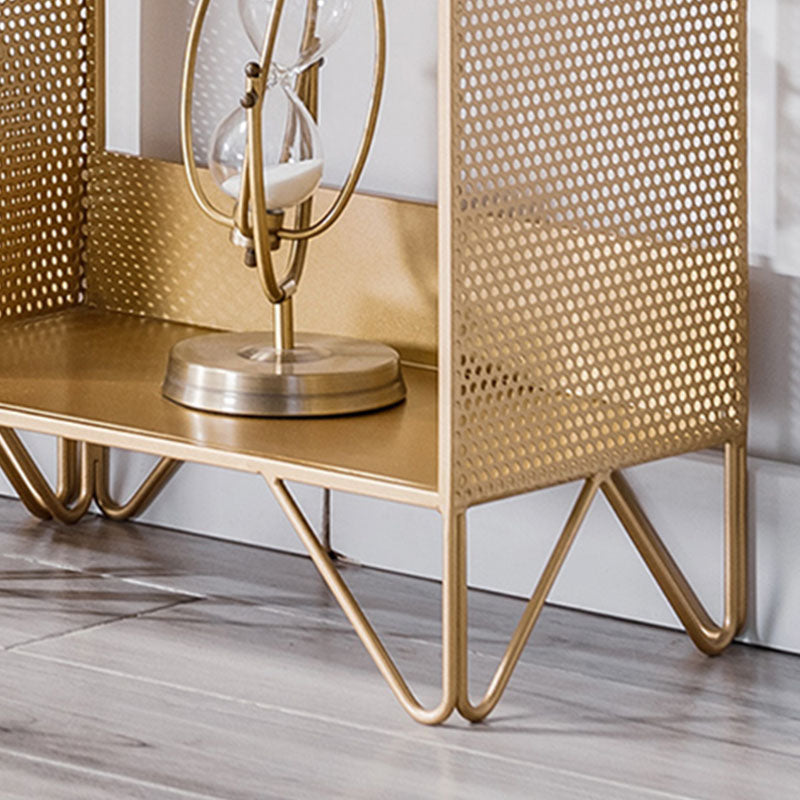 Modern Style Bookcase Metal Open Back Bookshelf for Home Office Use