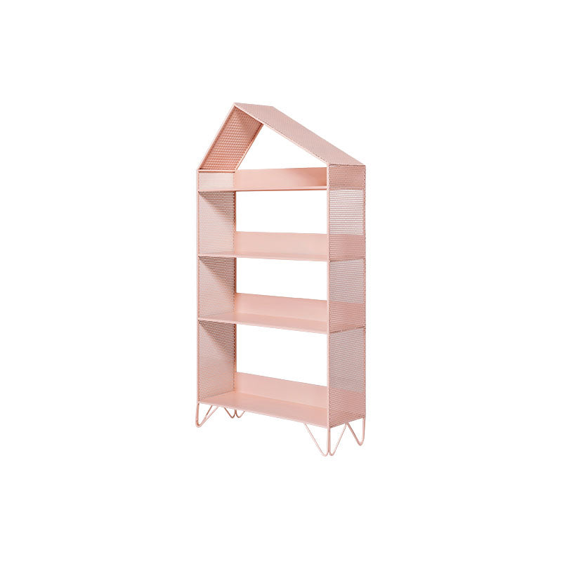 Modern Style Bookcase Metal Open Back Bookshelf for Home Office Use