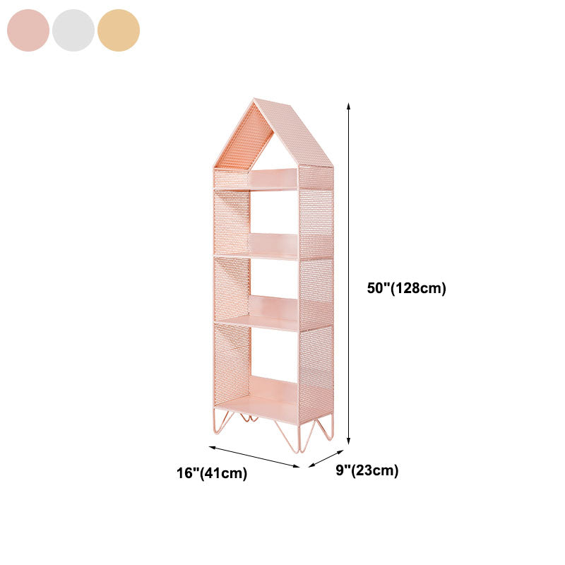 Modern Style Bookcase Metal Open Back Bookshelf for Home Office Use