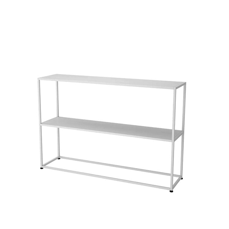 Modern Style Bookcase Metal Etagere Bookshelf for Home Office 47"L x 10"W x 31.5"H White Clearhalo 'Bookcases' 'furn' 'furn_bookcases' 'Furniture' 'Office Furniture' 5336577