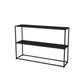 Modern Style Bookcase Metal Etagere Bookshelf for Home Office 47"L x 10"W x 31.5"H Black Clearhalo 'Bookcases' 'furn' 'furn_bookcases' 'Furniture' 'Office Furniture' 5336588