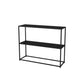 Modern Style Bookcase Metal Etagere Bookshelf for Home Office 39"L x 12"W x 31"H Black Clearhalo 'Bookcases' 'furn' 'furn_bookcases' 'Furniture' 'Office Furniture' 5336589