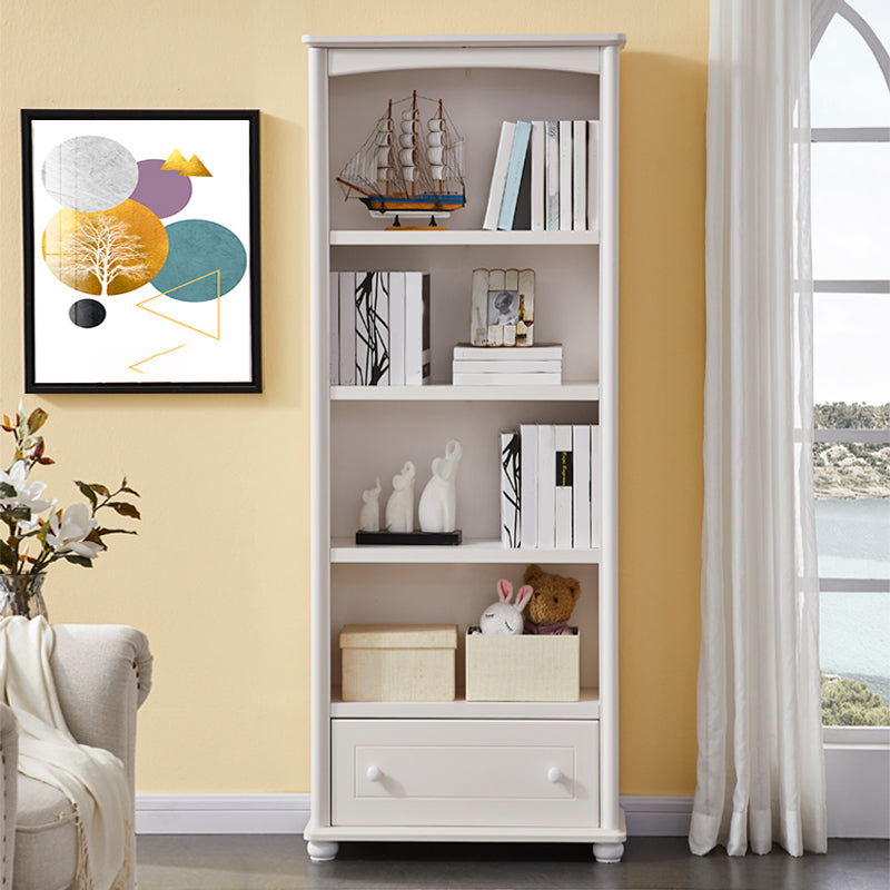 Modern Style Bookcase Wood Closed Back Standard Bookshelf for Home Office 23.6"L x 11.8"W x 70.9"H 1 Clearhalo 'Bookcases' 'furn' 'furn_bookcases' 'Furniture' 'Office Furniture' 5336663