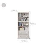 Modern Style Bookcase Wood Closed Back Standard Bookshelf for Home Office Clearhalo 'Bookcases' 'furn' 'furn_bookcases' 'Furniture' 'Office Furniture' 5336674
