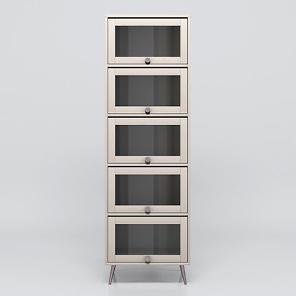 Bibliothèque de style moderne étagère en bois avec porte pour le bureau à domicile