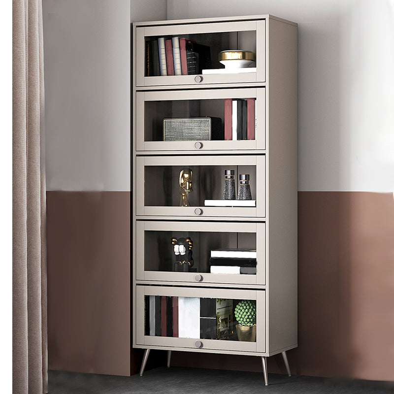 Bibliothèque de style moderne étagère en bois avec porte pour le bureau à domicile