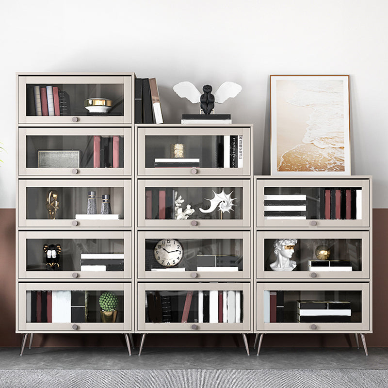 Bibliothèque de style moderne étagère en bois avec porte pour le bureau à domicile