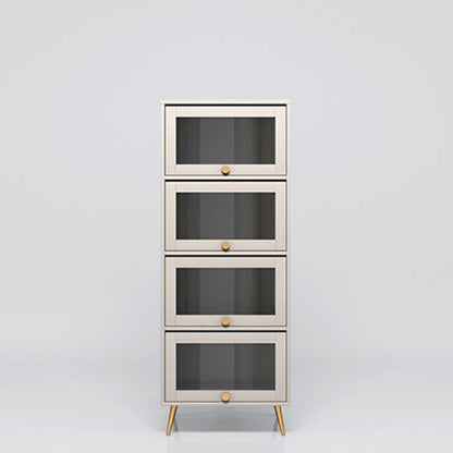 Bibliothèque de style moderne étagère en bois avec porte pour le bureau à domicile