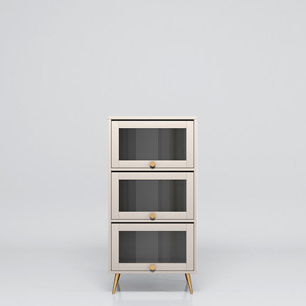 Bibliothèque de style moderne étagère en bois avec porte pour le bureau à domicile