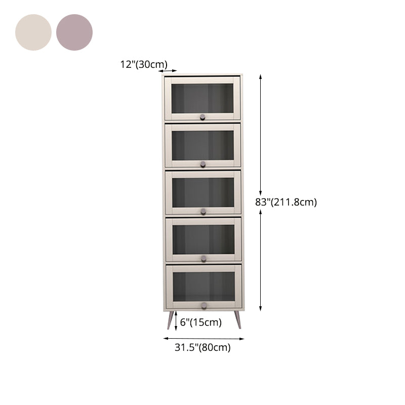 Bibliothèque de style moderne étagère en bois avec porte pour le bureau à domicile