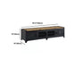 17.72"H TV Stand Industrial Style Enclosed Storage TV Console with 4 Doors Clearhalo 'furn' 'furn_tv_stands_entertainment_centers' 'Furniture' 'Living Room Furniture' 'TV Stands & Entertainment Centers' 'TV Stands & Media Storage Furniture' 'tv_stands_entertainment_centers' 5336814