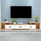 Wooden Enclosed TV Storage Scandinavian TV Cabinet with Sliding Storage