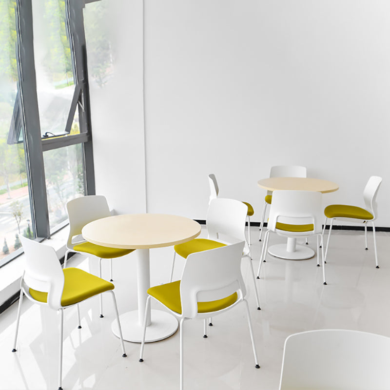 Sedia conference in plastica lombare la sedia moderna in acciaio a braccioless.