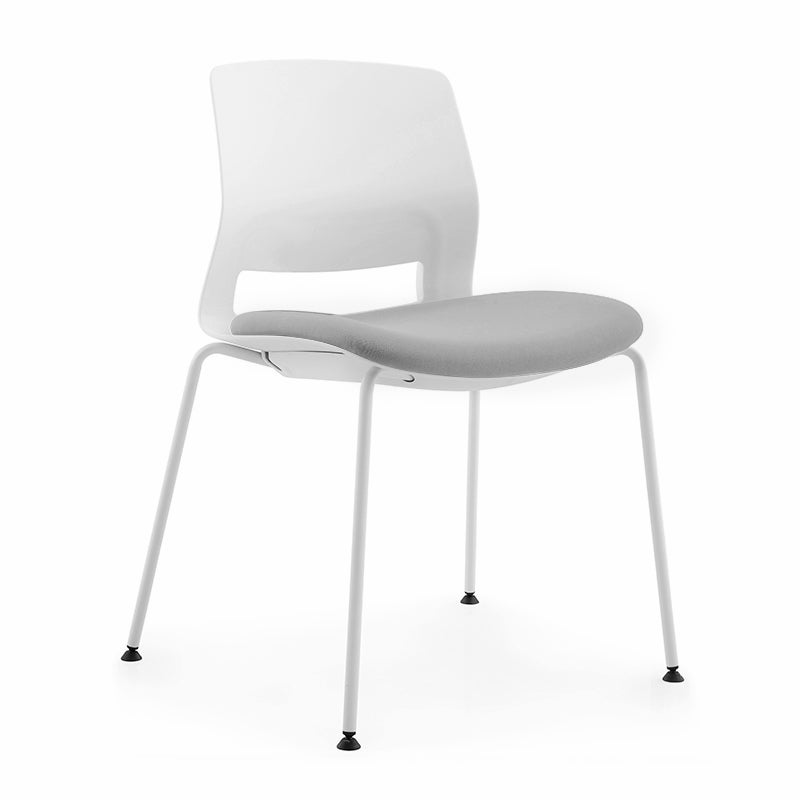 Plastik Low Back Conference Stuhl Moderner Stahlrahmen Armless Chair