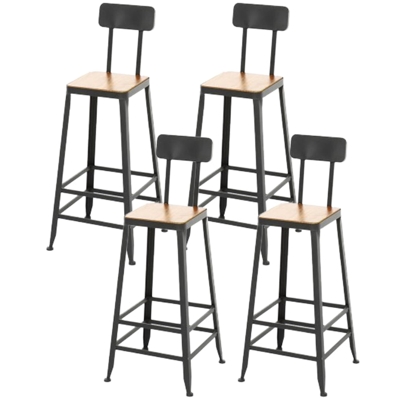 Industriale 1/4/5/9 pezzi tavolo da bar set rettangolo tavolino in legno con sgabelli alti