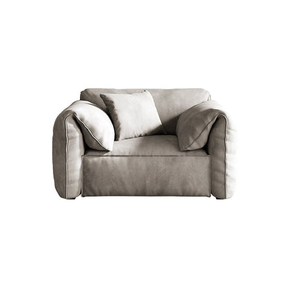 フェイクレザーステーションリビングルーム枕トップアーム緑の座席